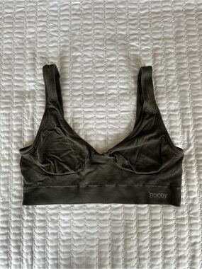 BOODY Bamboo Bralette Olive Green
